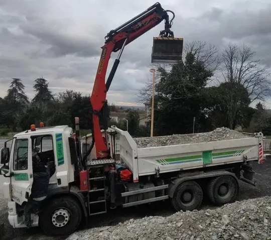 Gravats après démolition